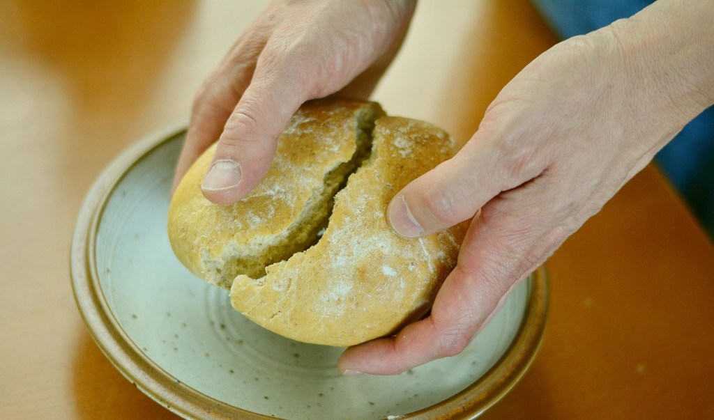 Breaking bread